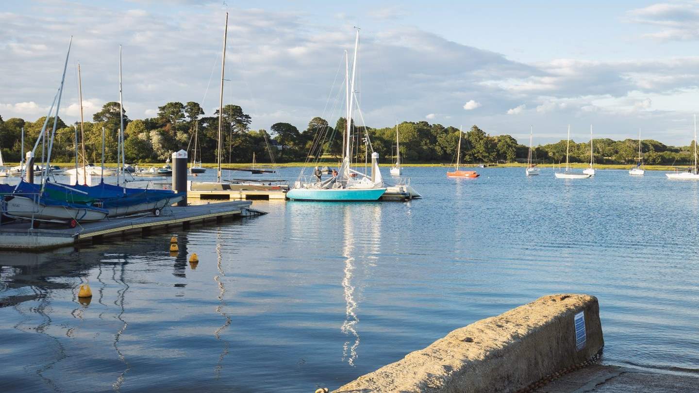 Beautiful Lymington is just a short drive from Carrington Lodge