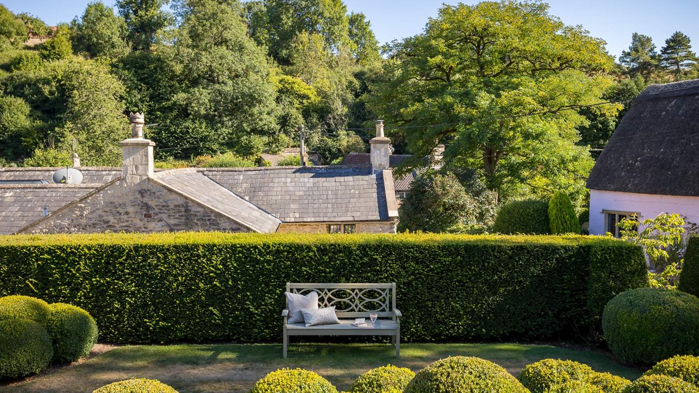 Find endless quiet spots in the luscious gardens...