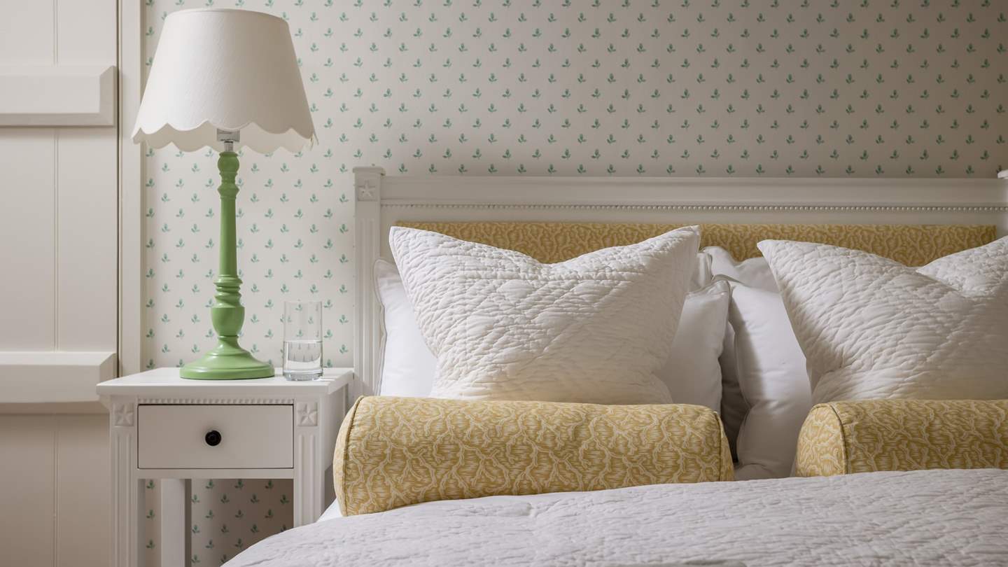 Sumptuous slumbers await in this inviting double bed