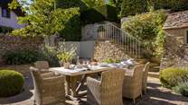 The perfect setting for afternoon drinks in the glorious sunshine 