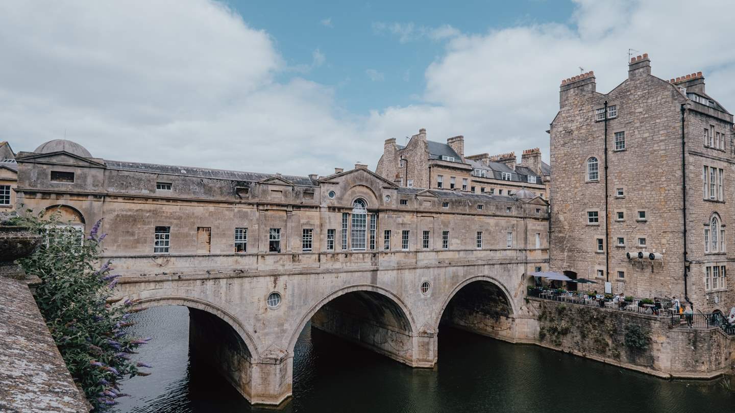 The historical city of Bath, where the Roman Baths, Abbey and bustling streets thronged with excellent independent shops await