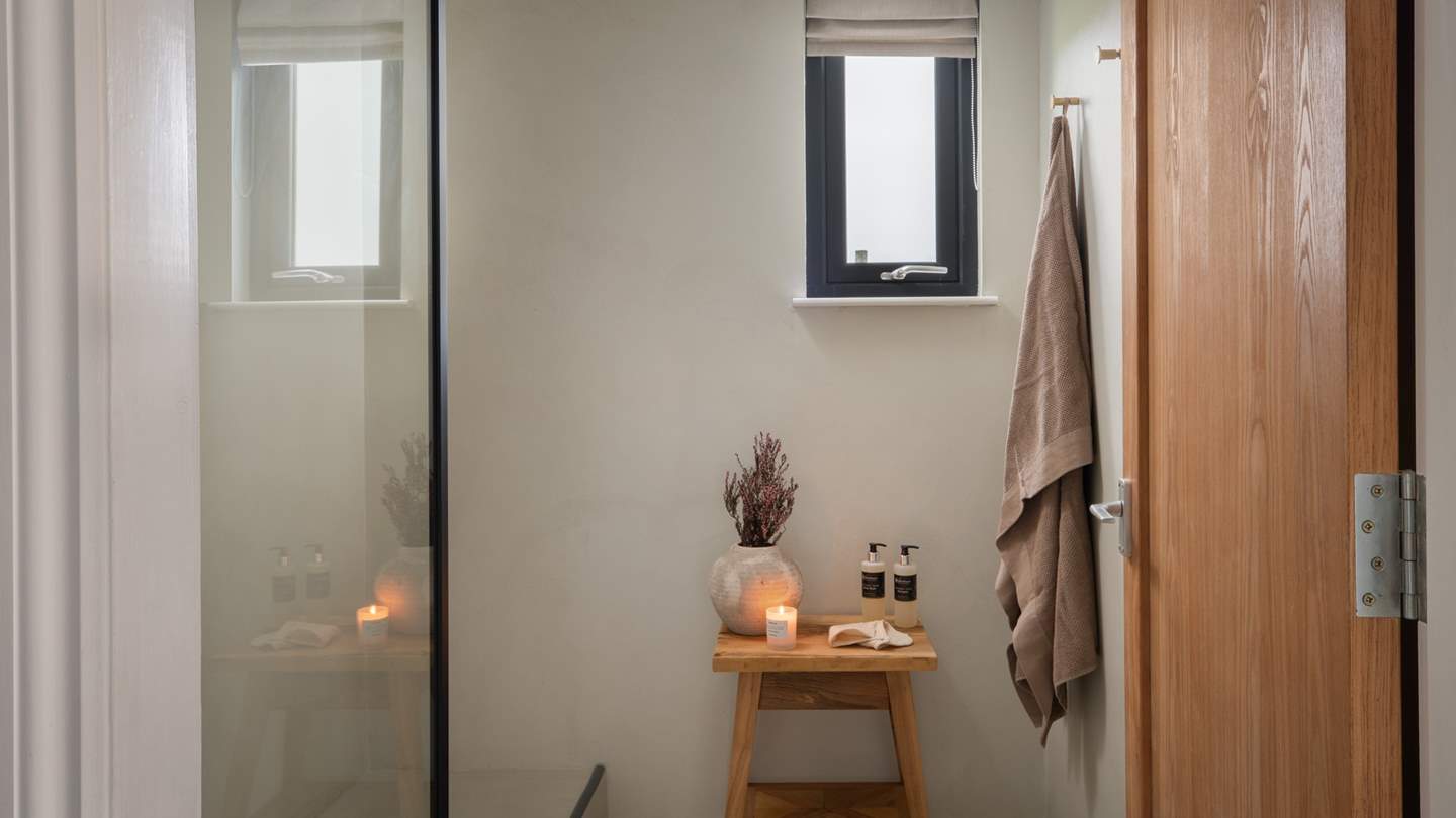 The wet room provides the perfect spa-like experience