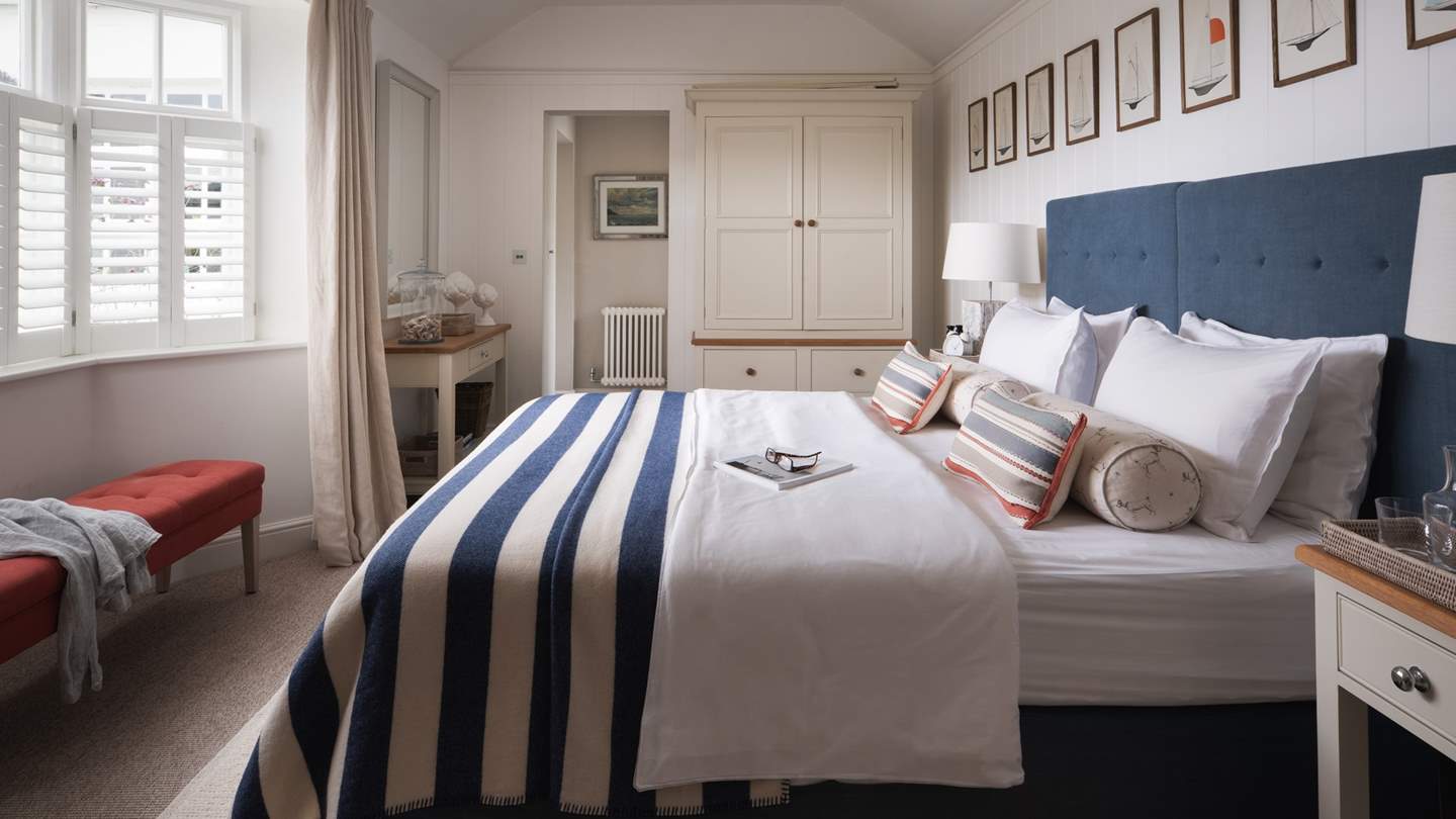 We just adore the sailing boat prints throughout The Garden View bedroom