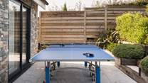 Enjoy endless hours of fun, with a table tennis table on the lower terrace