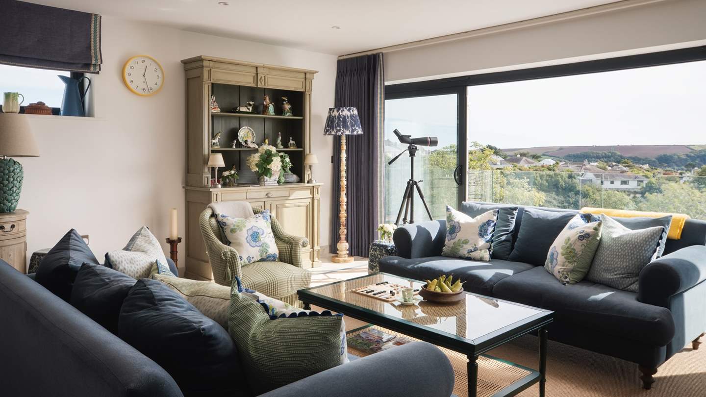 Far-reaching views afford an ever-evolving tableau across tangled trees to the Fal Estuary