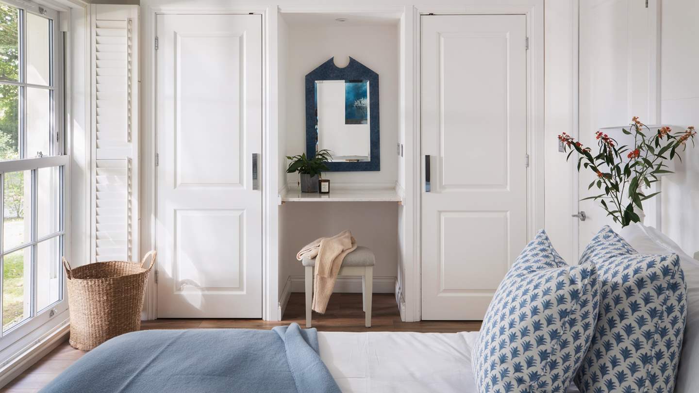 We just adore the chic French shutter windows 