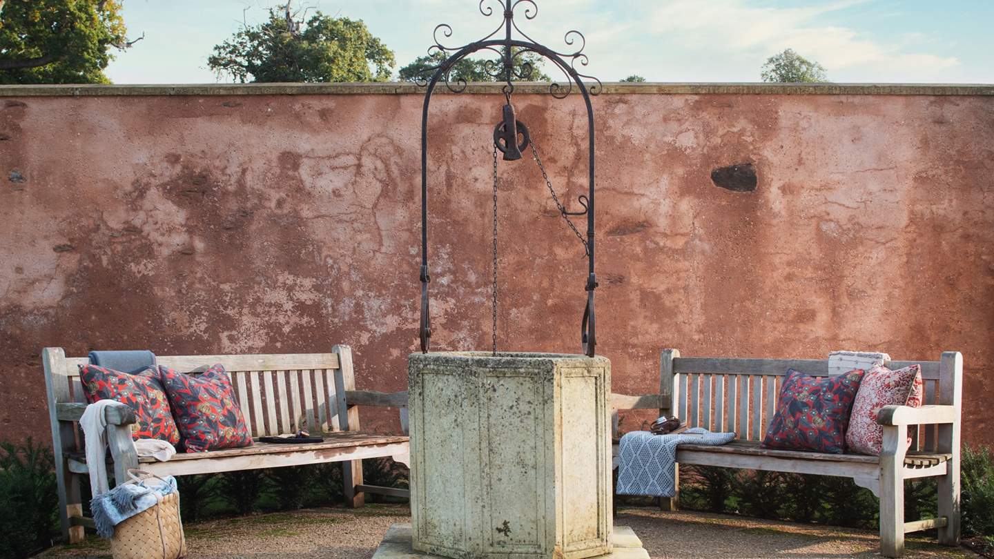 Perfectly placed for gazing over the gorgeous gardens...