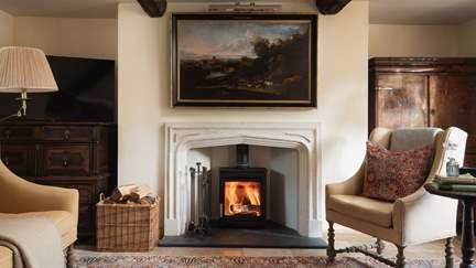 Forget the world for a while fireside at our historic home of dreams...