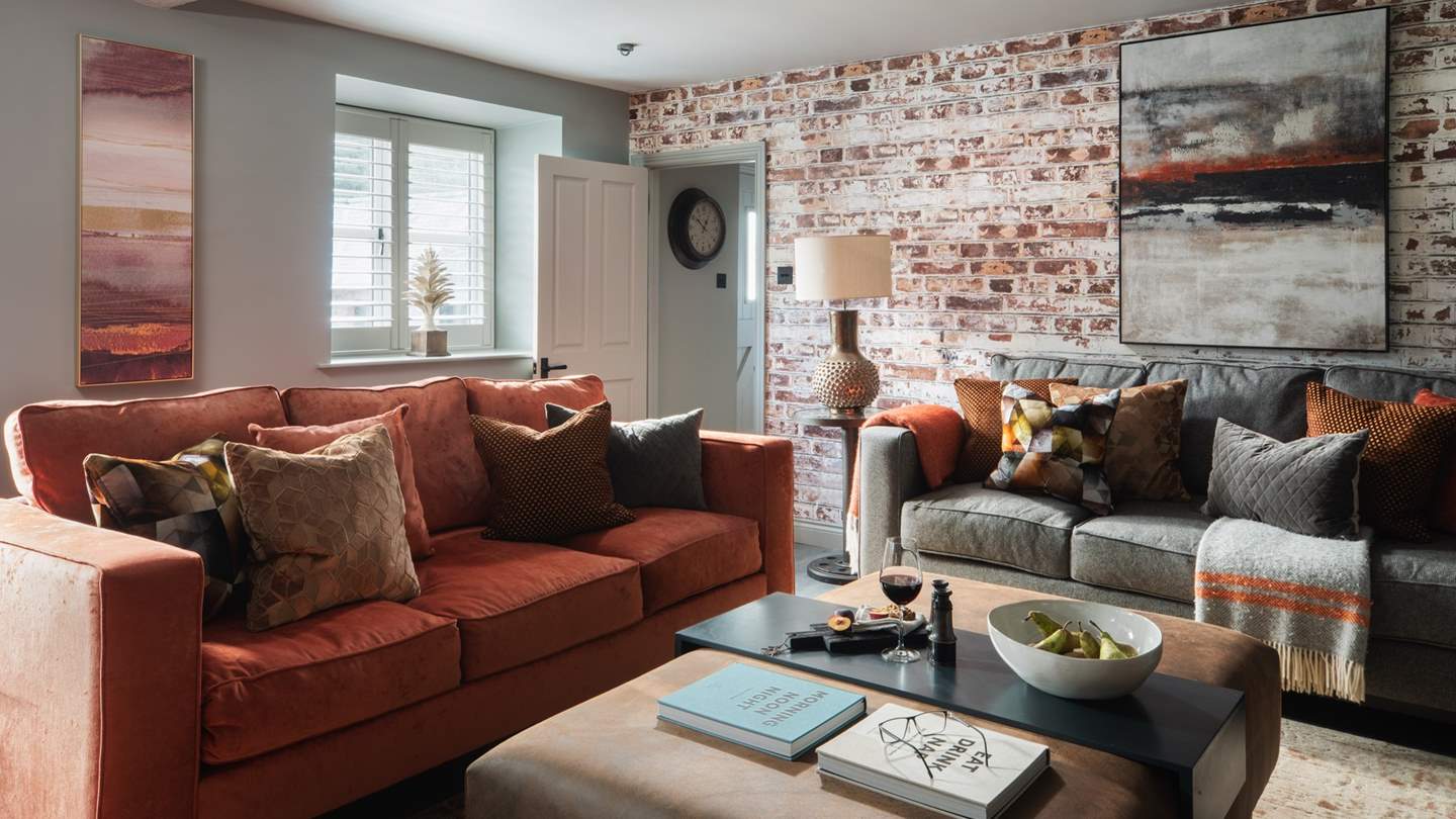 Kick back and relax on the sumptuous designer sofas 