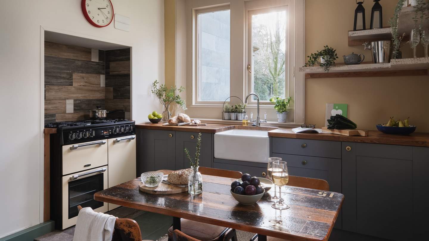 Step into a modern-rustic kitchen, brimming with quirky features 