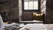 The slate window seat is simply made for gazing out onto country scenes