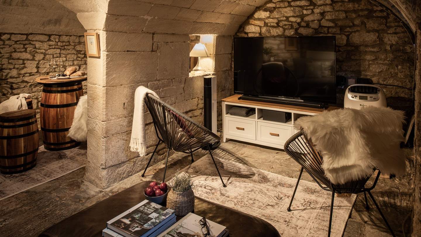 Retreat to the downstairs cinema room for movie nights 