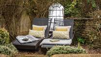  On sun-soaked days, recline and relax on the sun-loungers