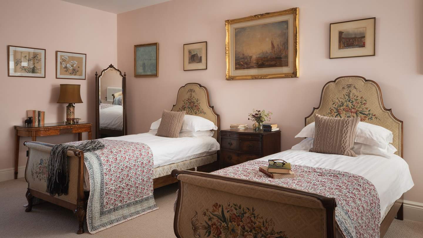 This room has two chest of drawers and a wardrobe for stowing treasures