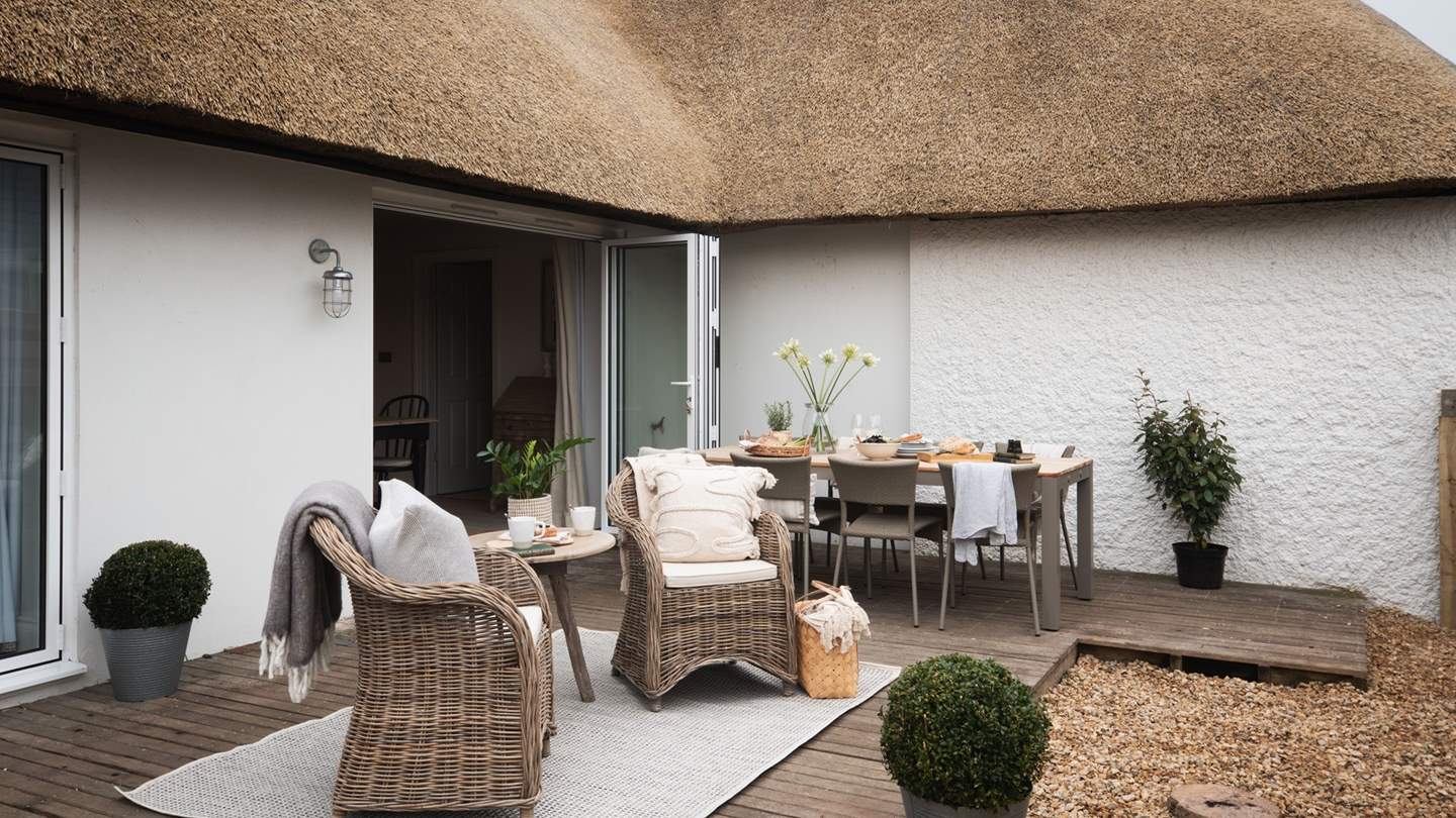 A world of staycation magic awaits in the enclosed garden space