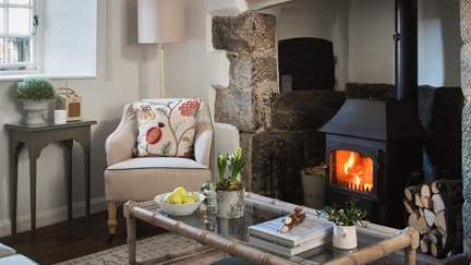 Cosy up for fireside moments beside the dreamy inglenook 