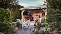 Magical moments await in The Bower House, an outdoor eating area complete with an Ooni pizza oven