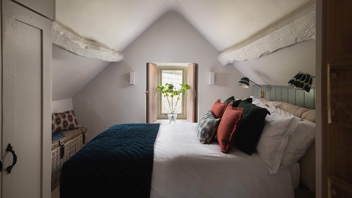 Uncover a beautiful master suite, set within the eaves of Thimbleberry...