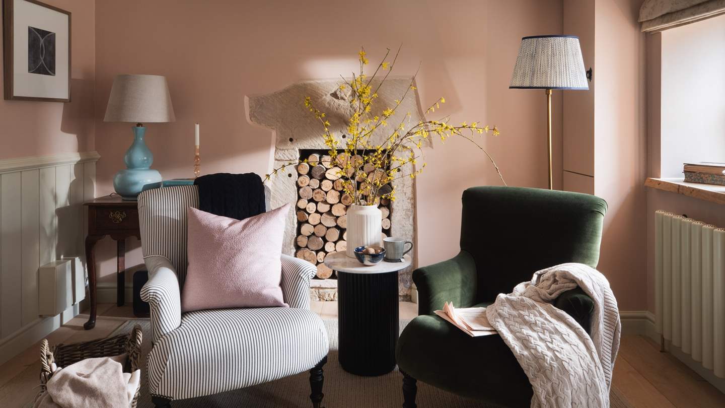 The lounge is adjoined by a darling snug reading area...