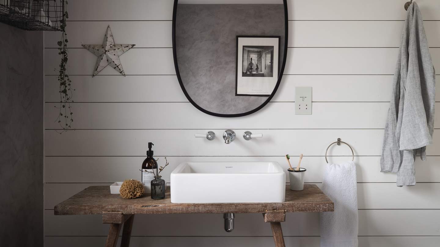 You'll find the main bathroom settled on the ground floor...