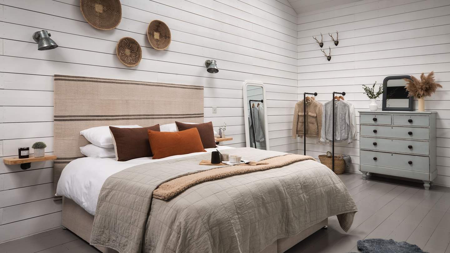 Uncover serene moments in the mezzanine bedroom, promising a soothing colour palette