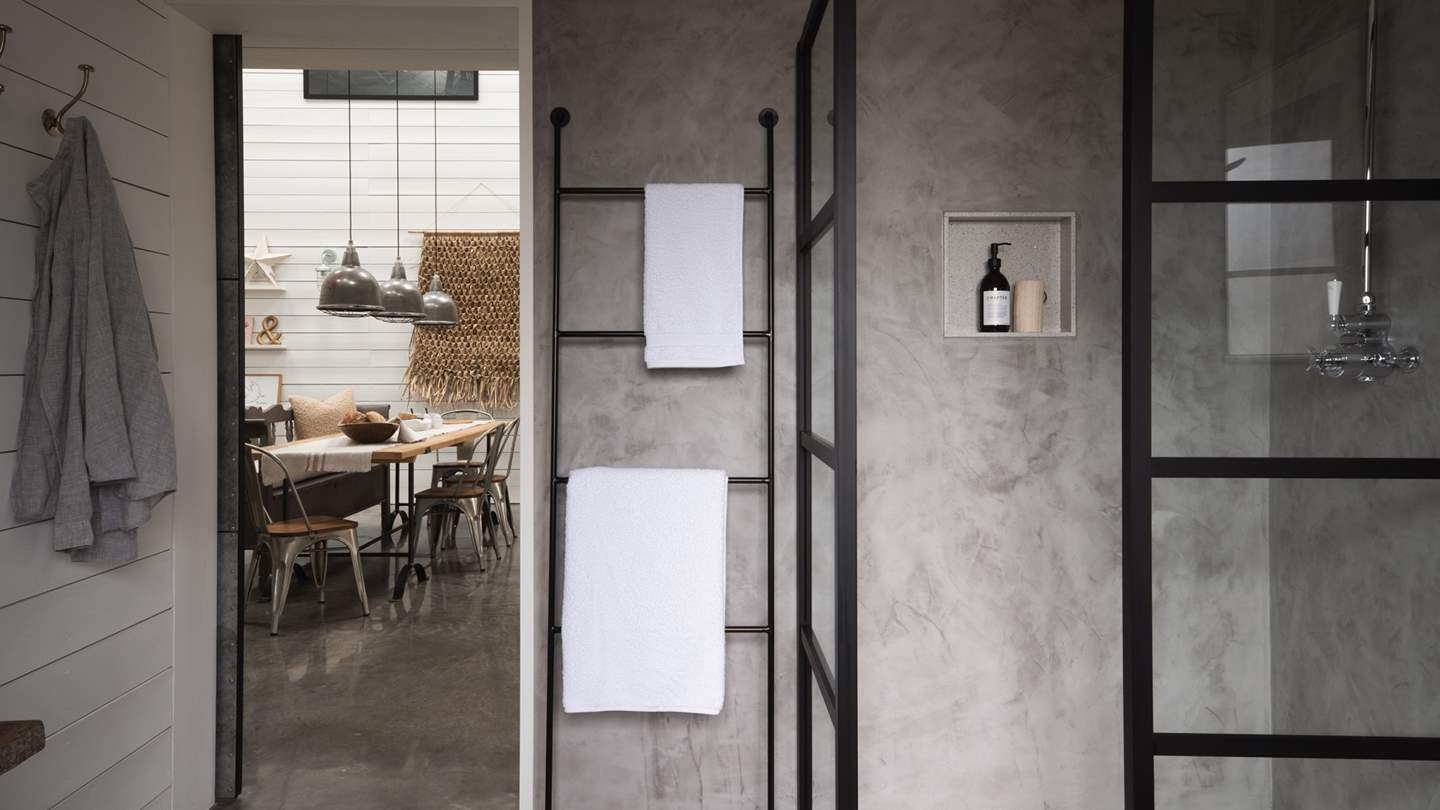 Here you'll find a large walk-in rainfall shower and the lovely addition of underfloor heating 