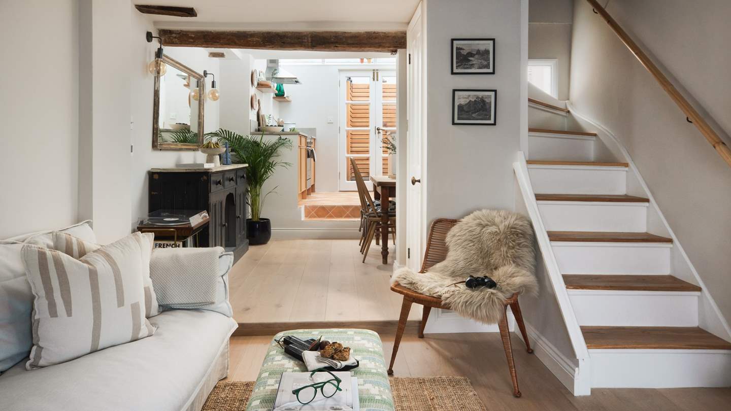 With rustic original beams and eye-catching interior pieces, curated calm awaits in our characterful cottage...