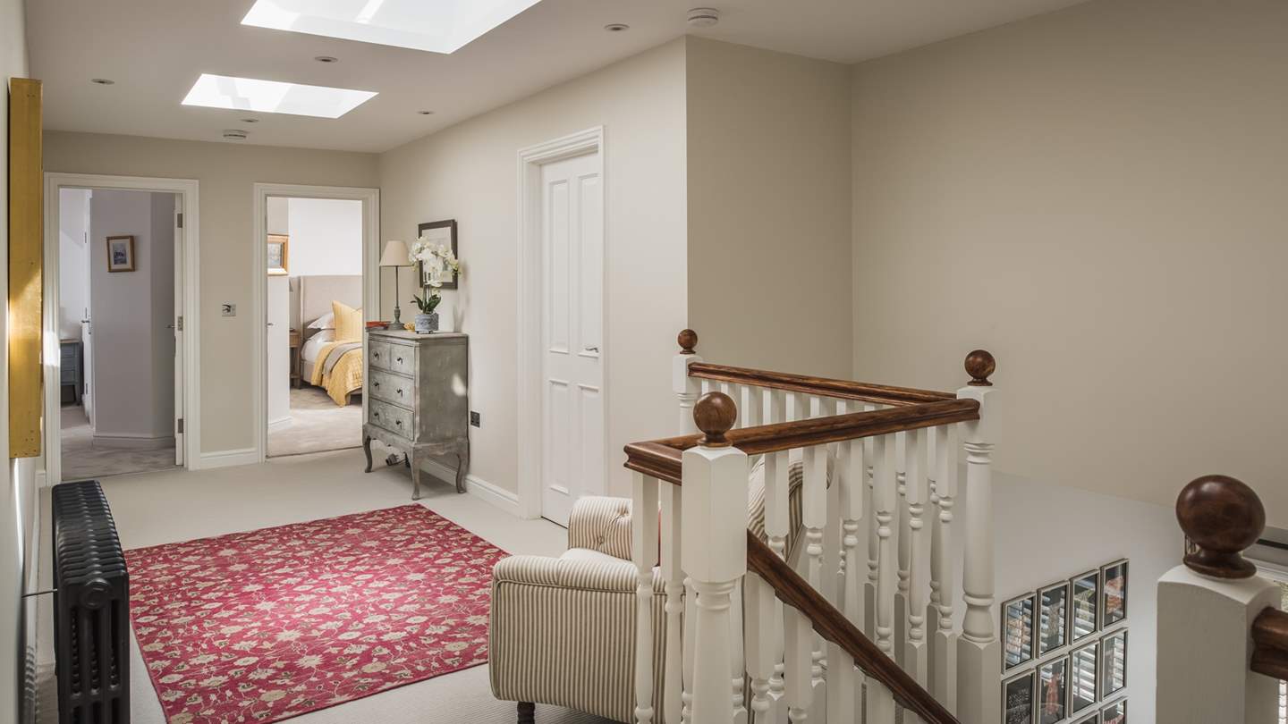 Take the grand staircase to the second floor...