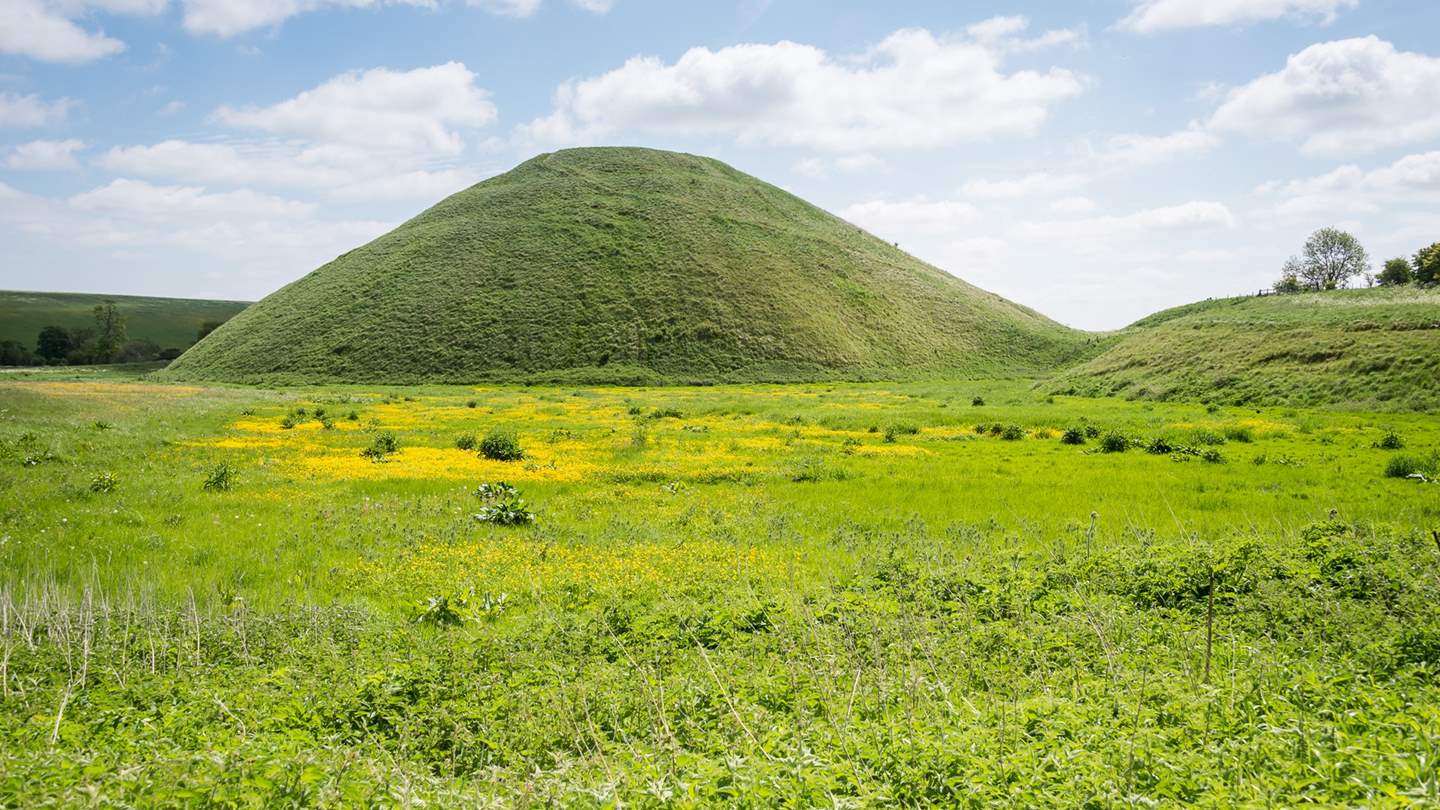 Silbury Hill is perfect for walks with-legged friends 