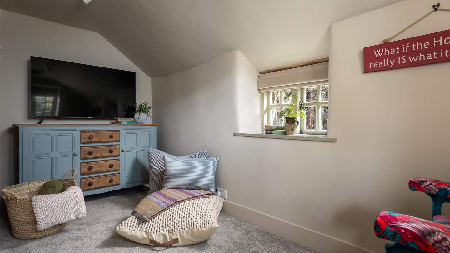 Vibrant cinema chairs beckon movies at home paired with popcorn...