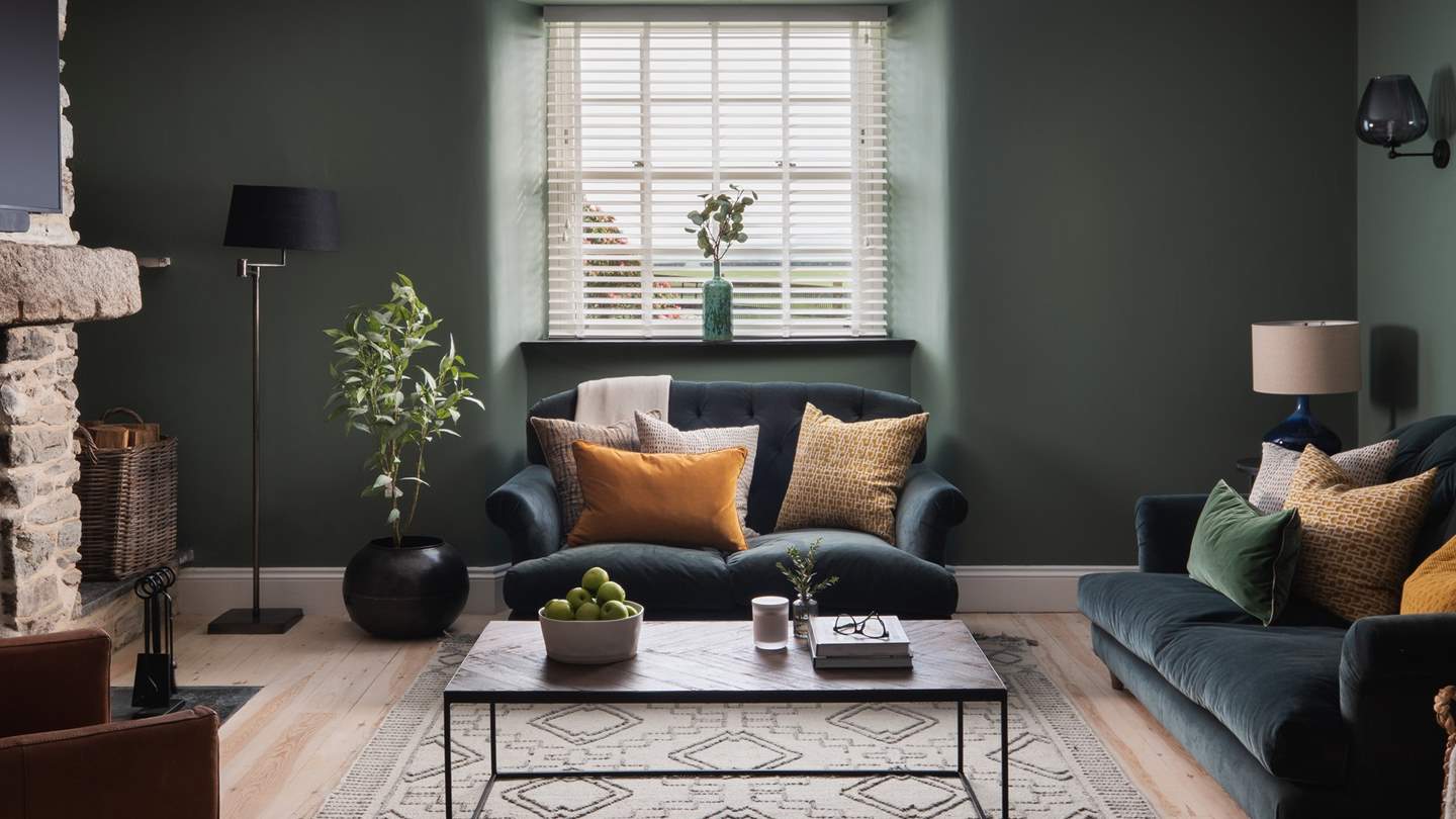 Treglasta Manor is softened with natural light and oh-so-cosy furnishings including plump Oka cushions. 