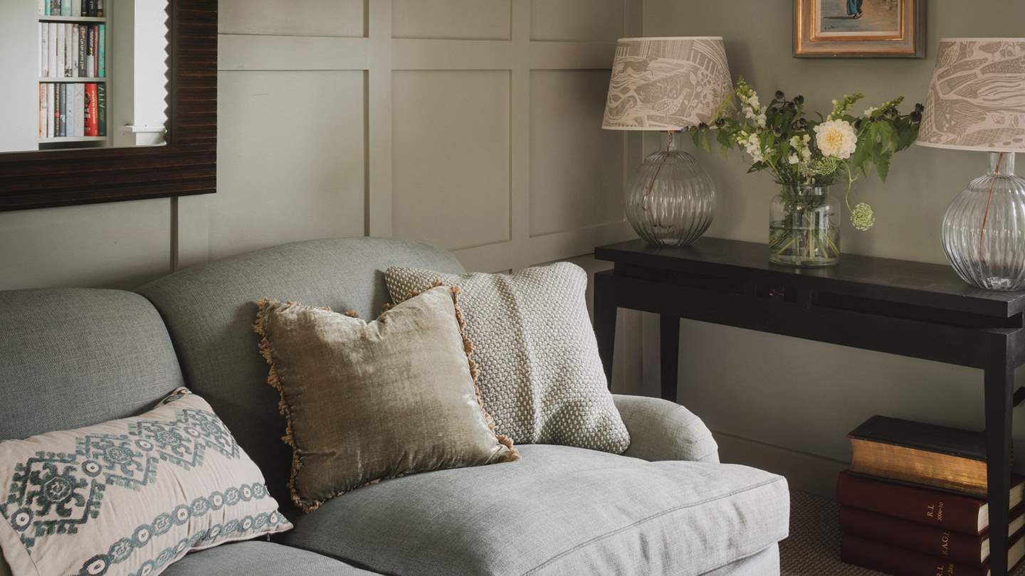 Cosy beside the wood burning stove in the cooler months 