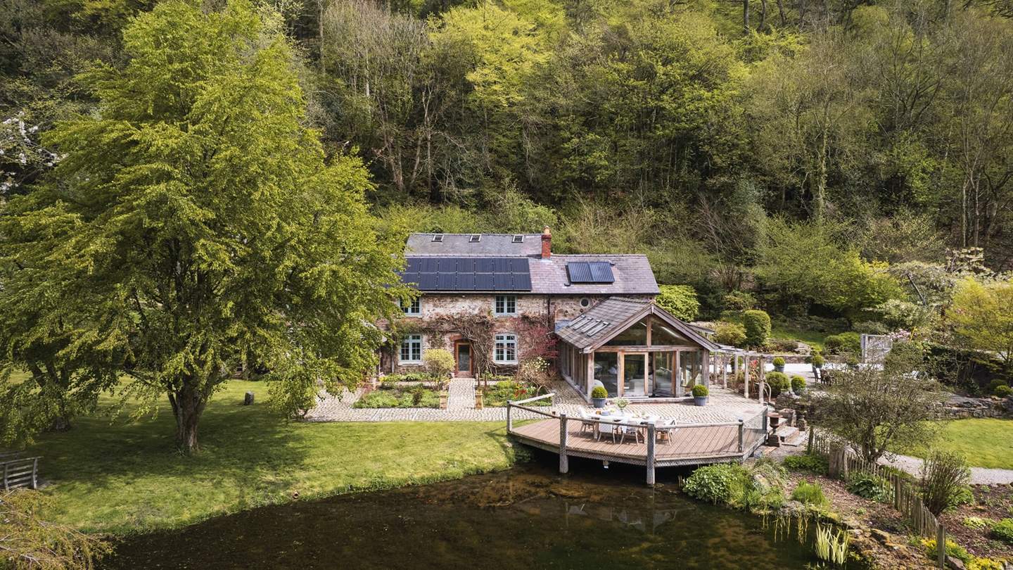 Step outside to uncover three acres of dreamlike garden space