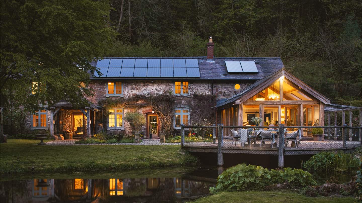 Settled within its own three-acre valley surrounded by woodland, our bewitching abode adorned with climbing vines and clad in Welsh stone promises a storybook-worthy façade like no other...