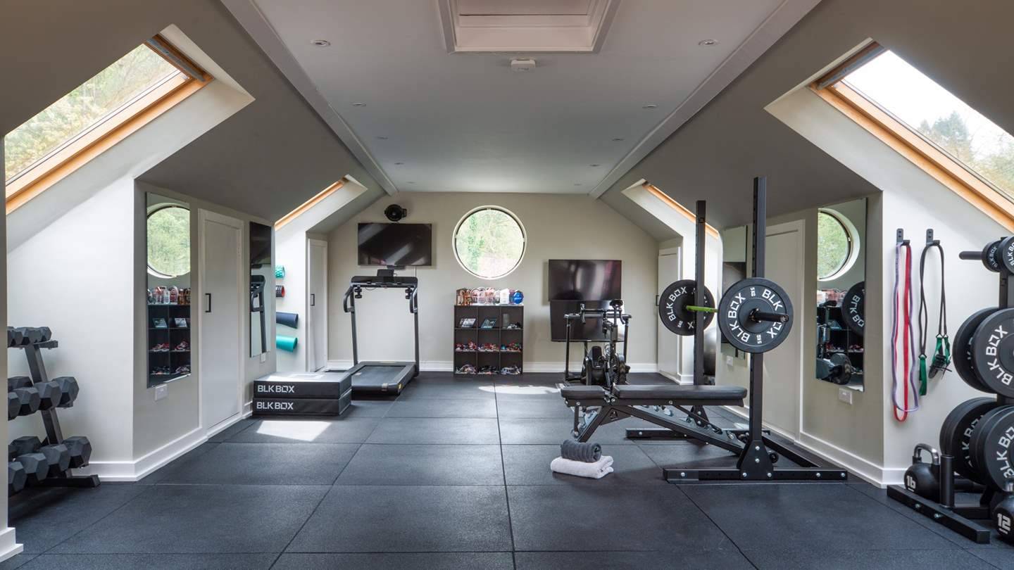 Discover Tan y Coed’s splendid gym space with commercial grade equipment, a wonderful addition for those looking to maintain their fitness regimes during staycation. 