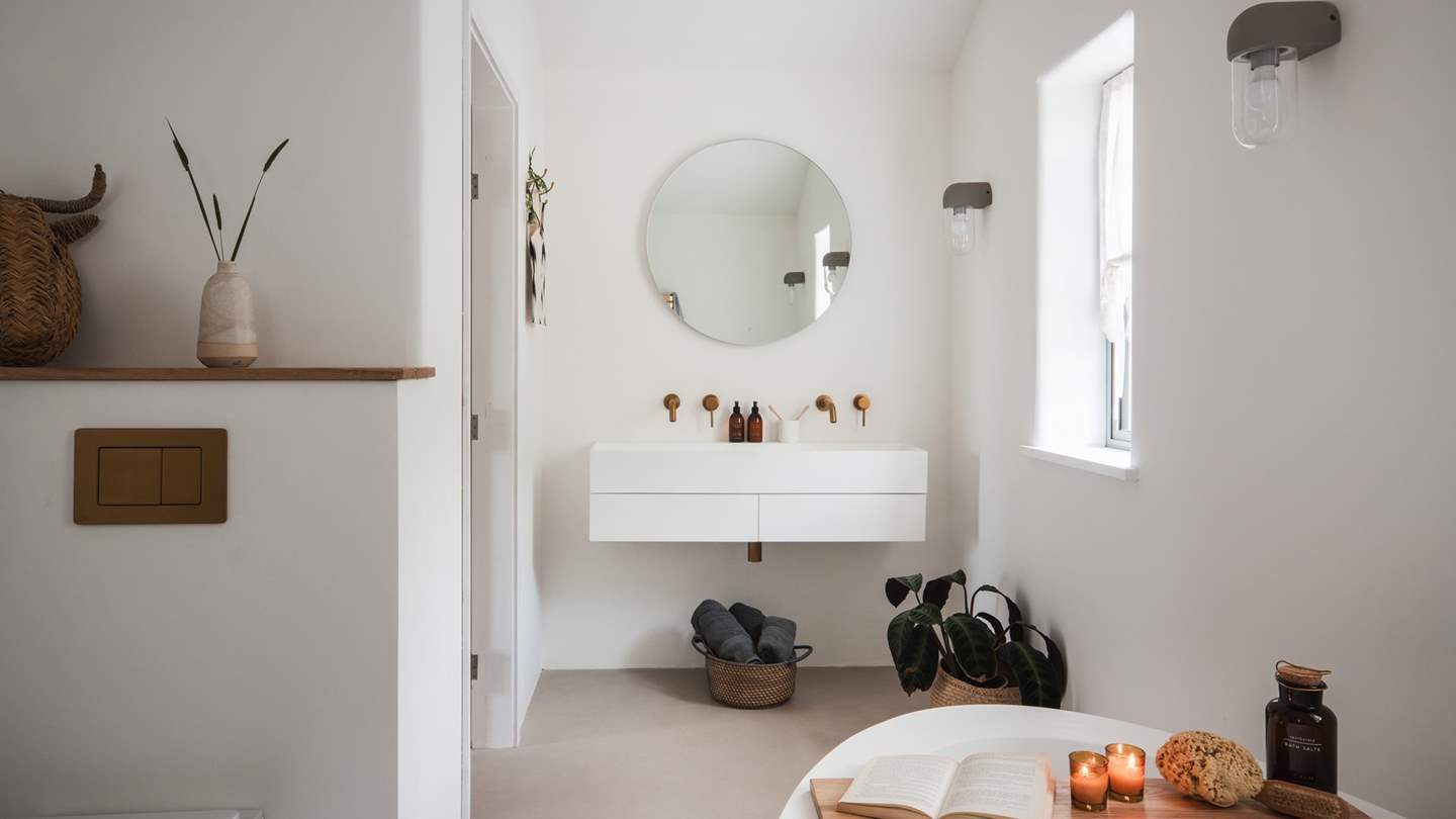 Delight in candle-lit self-care moments...