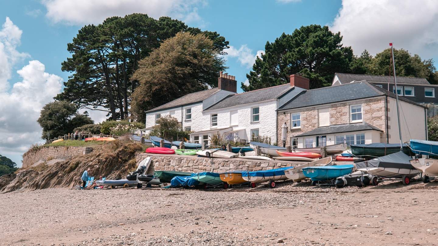 If you prefer to reside closer to home, wander toward the Helford River and picnic at the water's edge 
