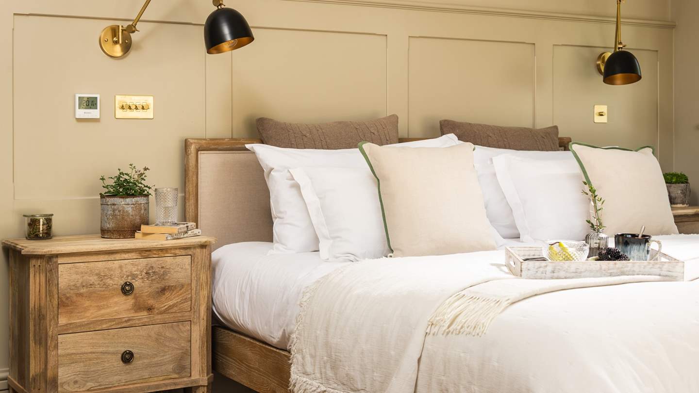 Sumptuous slumbers await amongst cloud-soft linens...