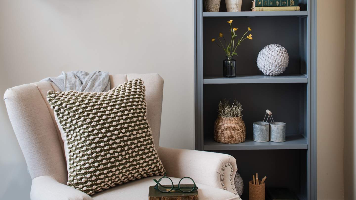 In a timeless design, the open-plan living area contains a tranquil sanctuary with a lounge, kitchen, and dining area...
