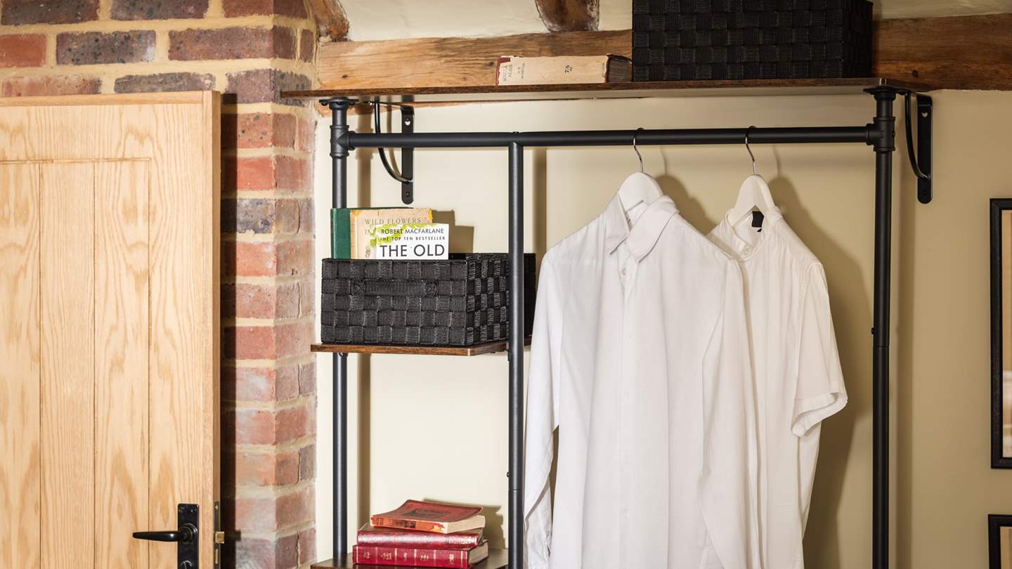 This room enjoys a striking combination of traditional features and modern accents