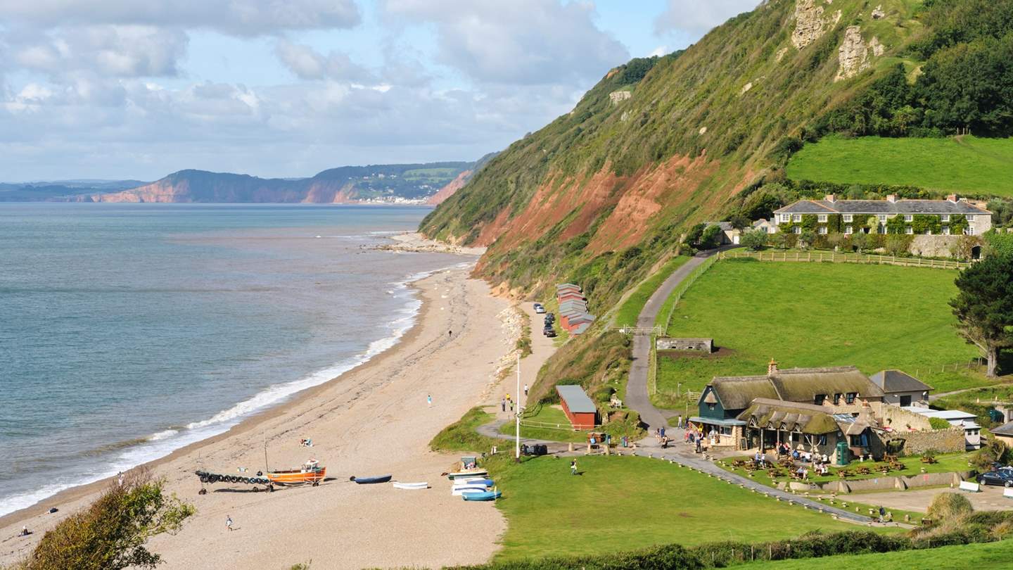For coastal adventures and balmy beach days, you can also make your way to the stunning Branscombe Mouth 