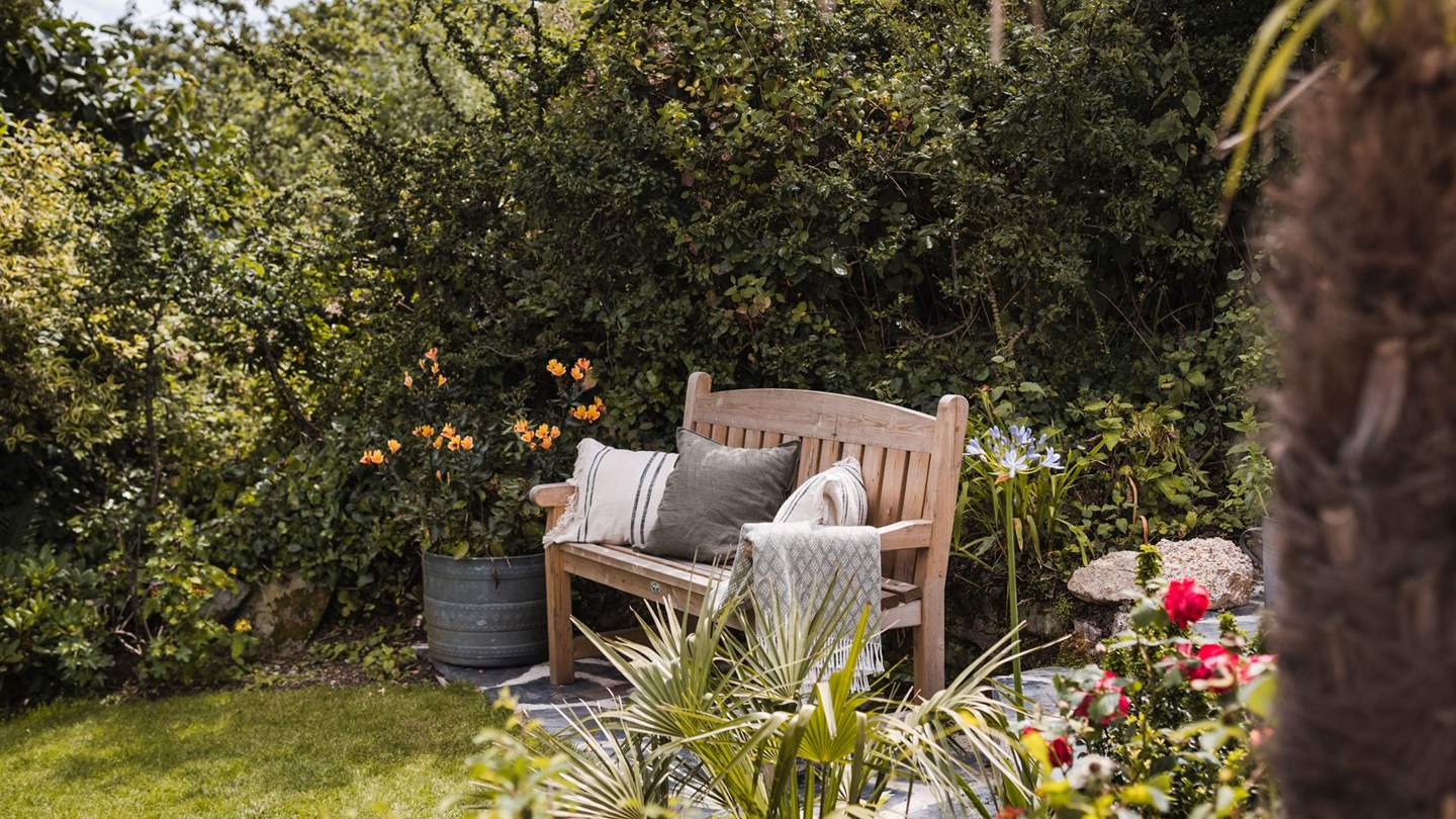 Seek moments of quietude in the pretty corners of our coastal garden 