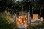 Blissful moments await in the wood-fired hot tub...