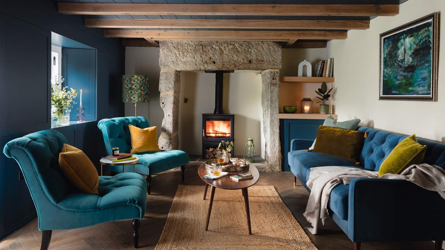 Paying homage to Melynsy's architectural heritage with feature alcoves and historic beams is the sophisticated snug