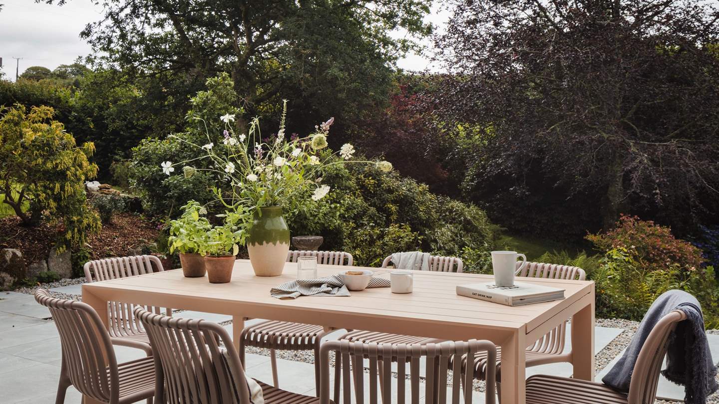 Delight in alfresco dining on the sun-soaked patio 