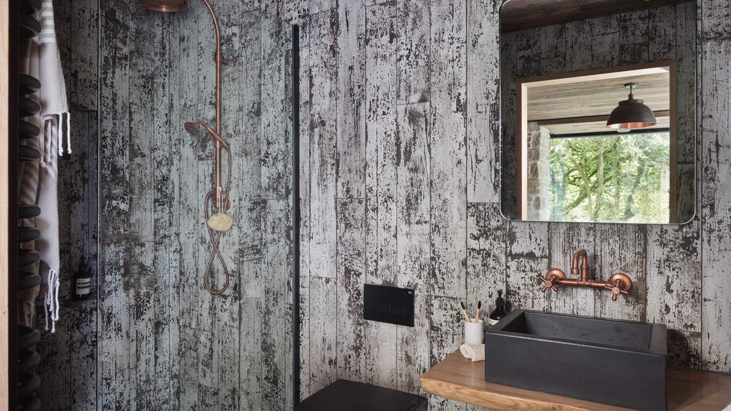 Bespoke wood finishes and copper accents promise rejuvenating wake-up moments... 