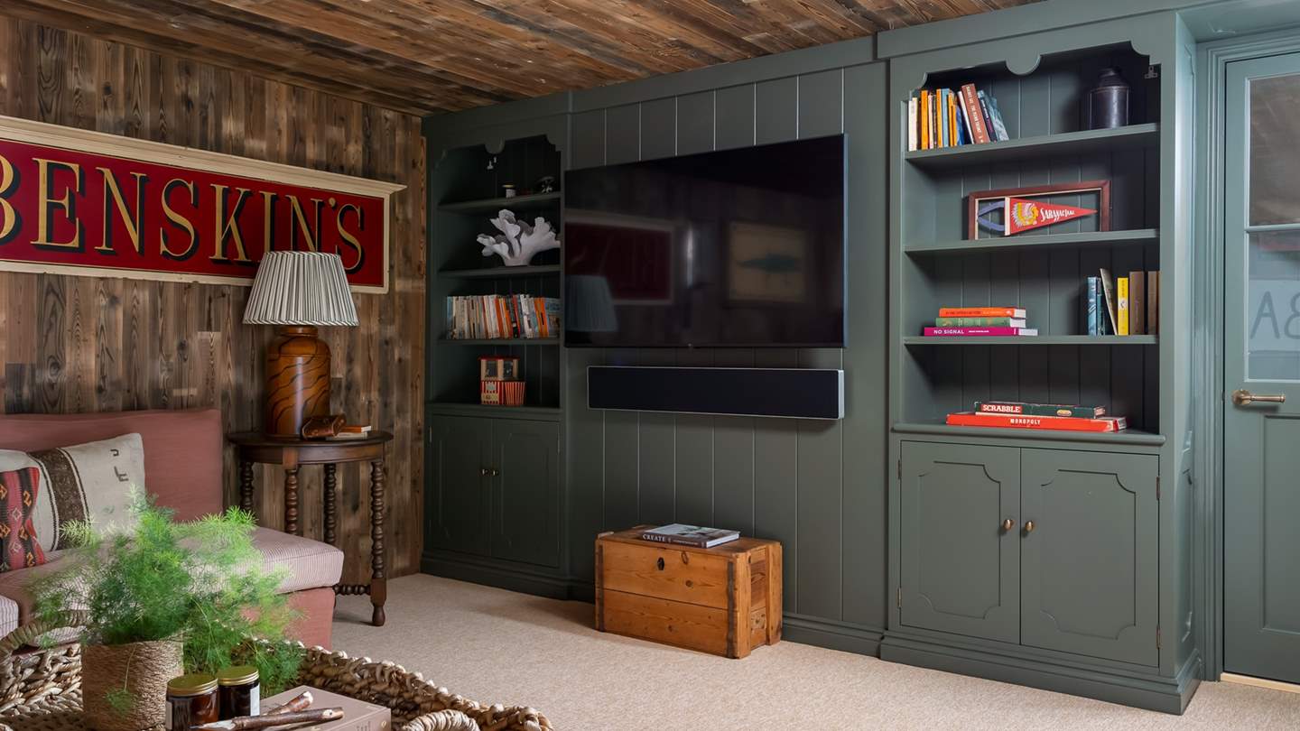 Curl up on the sumptuous sofa, savouring indulgent sweet treats as you watch family favourites on the big screen