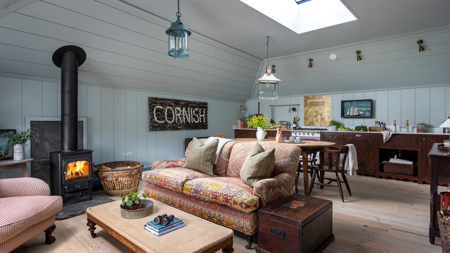 At the heart of The Net Loft is an open plan living, kitchen and dining room