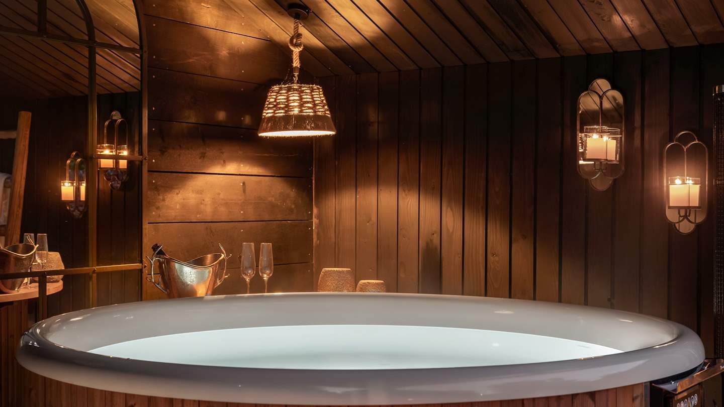 A bubbling hot tub awaits... 