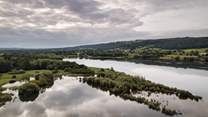 Dreamy days out include fly-fishing trips at the nearby Blagdon Lake...